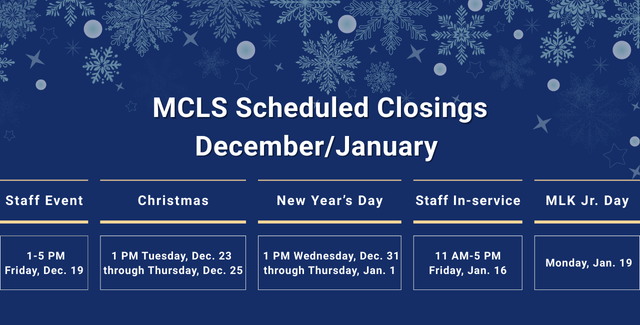 December/January scheduled closings Dec 25-Jan 26 Closing Schedule Slide (1).png